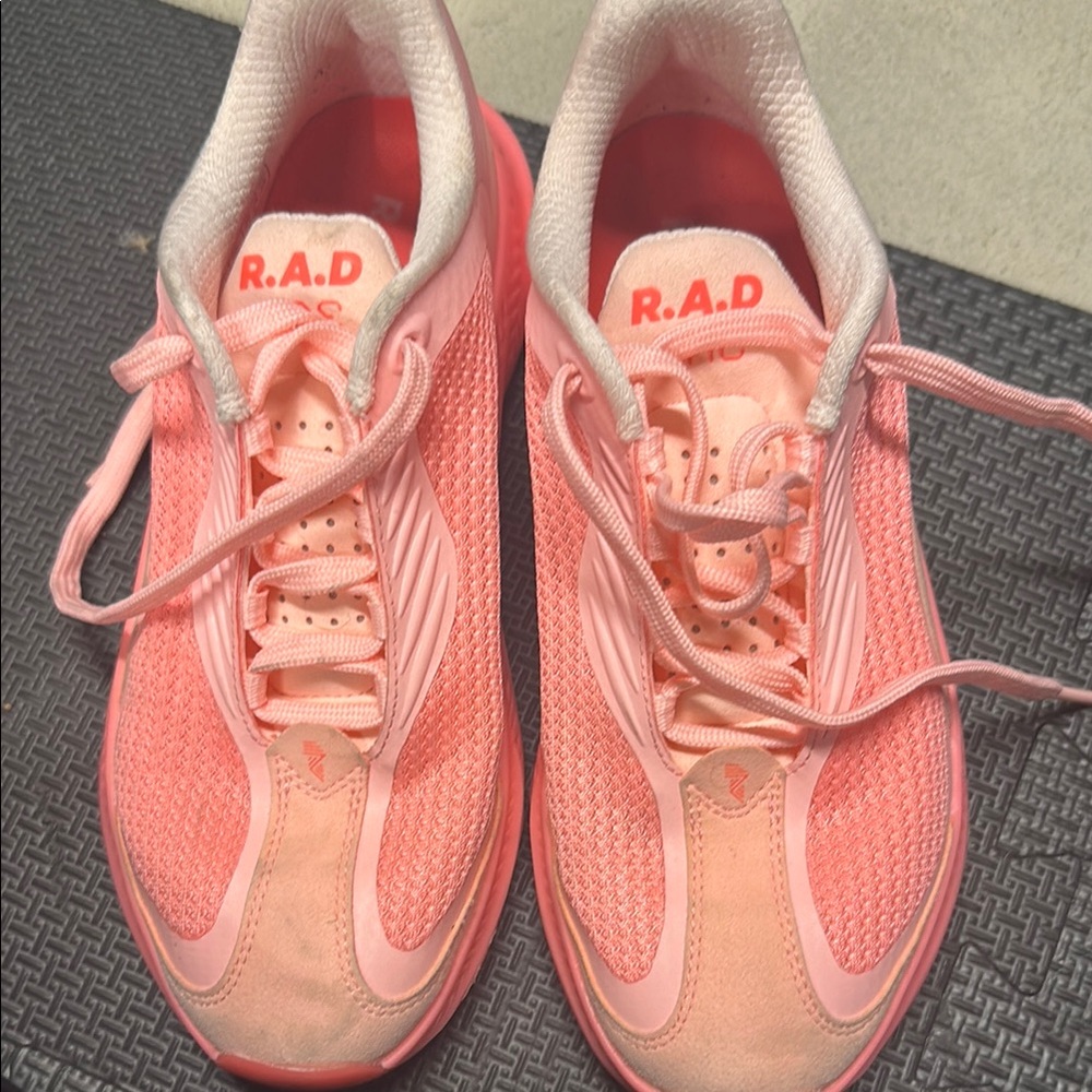 R.A.D Pink Athletic Shoes with Mesh Upper and Sleek Design, women's 7.5(men's 6)